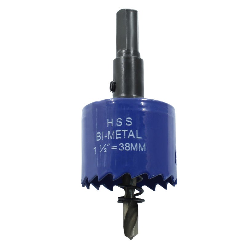 Luomorgo 6 1/8 inch 155mm Hole Saw, 1 1/4 inch Cutting Depth HSS Bi-Metal Hole Cutter with Hex Shank Drill Bit Adapter for Wood Cornhole Boards Plastic Drywall Fiberboard - Image 5